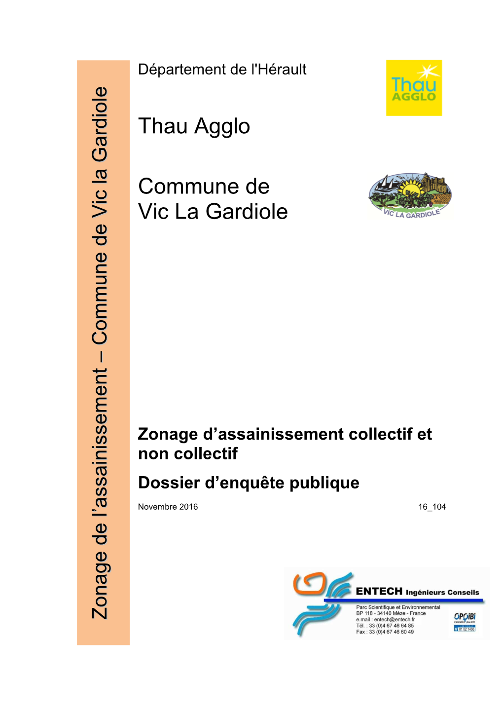 Zonage D'assainissement Collectif Et Non Collectif Dossier D'enquête Publique