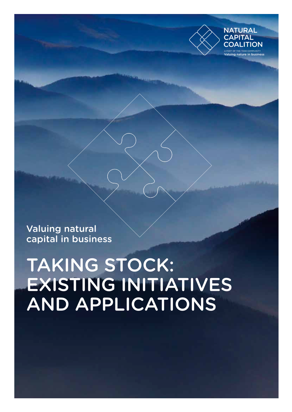 TAKING STOCK: Existing Initiatives and Applications