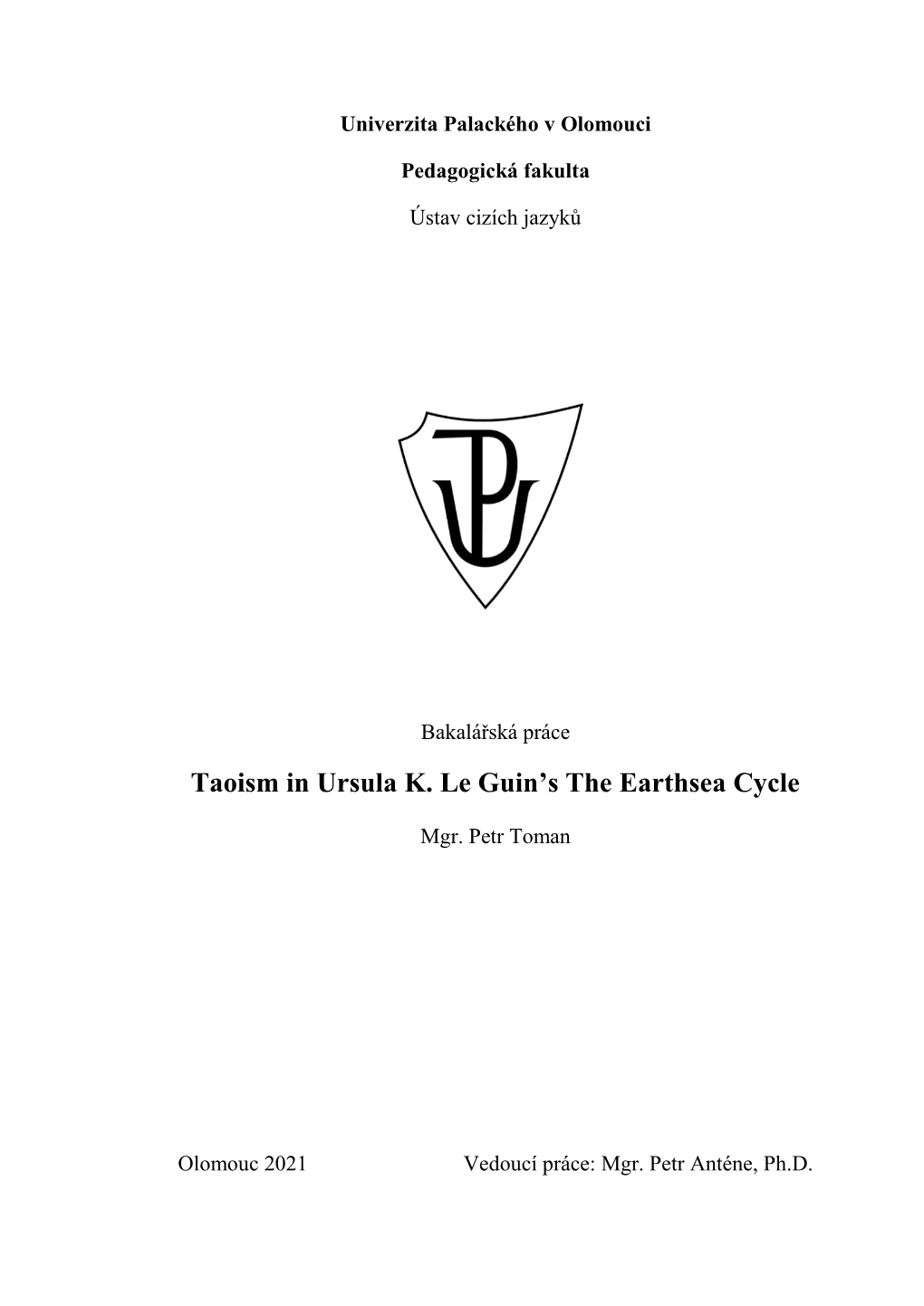 Taoism in Ursula K. Le Guin's the Earthsea Cycle