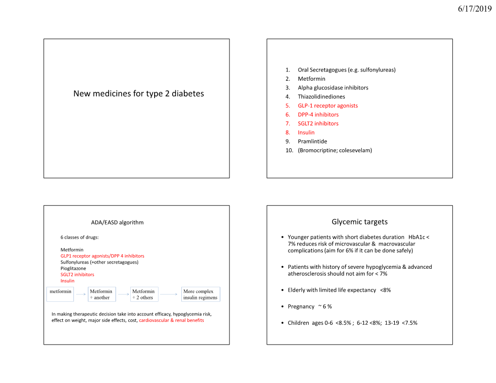 New Medicines for Type 2 Diabetes 4