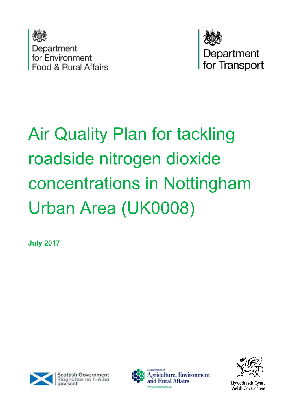 Nottingham Urban Area Zone Plan