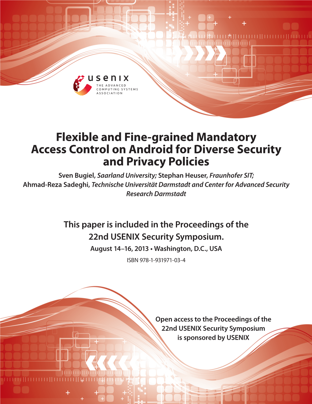 Flexible and Fine-Grained Mandatory Access Control on Android For