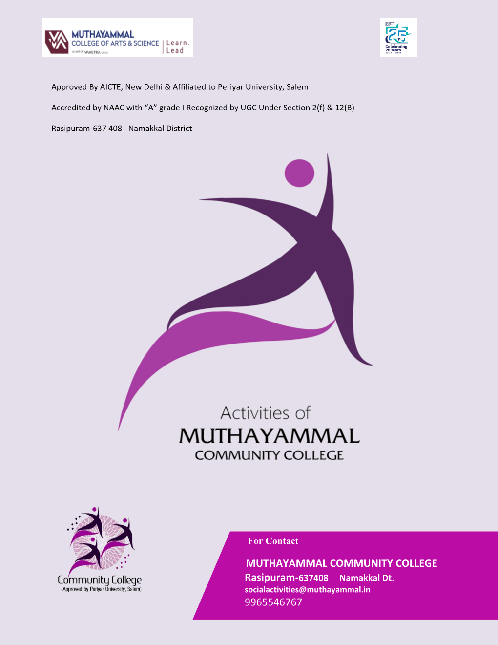 Muthayammal Community College 9965546767