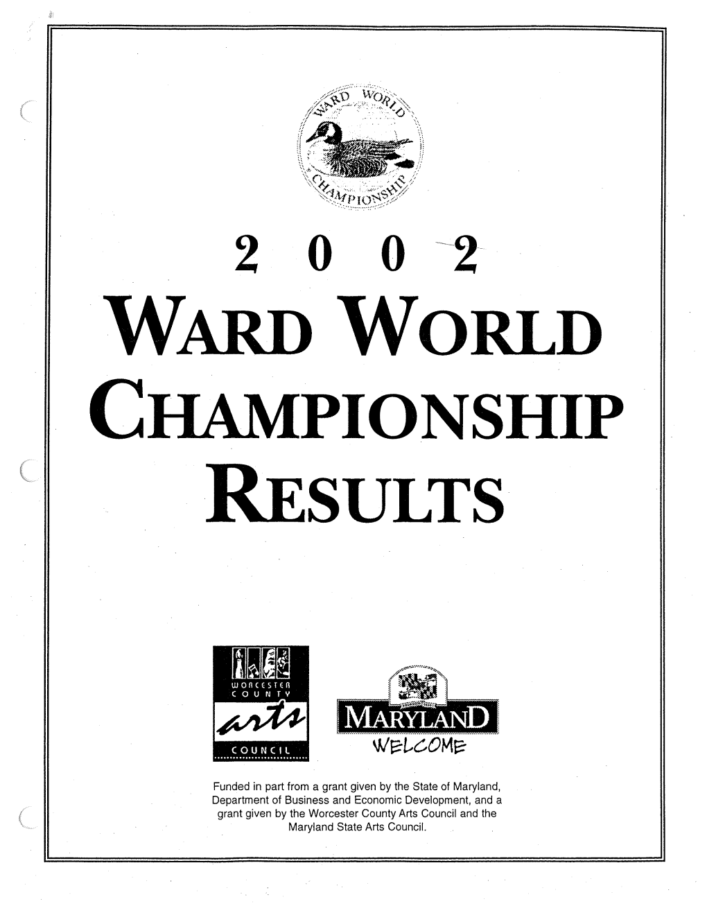 Ciwb~4Pionship RESULTS