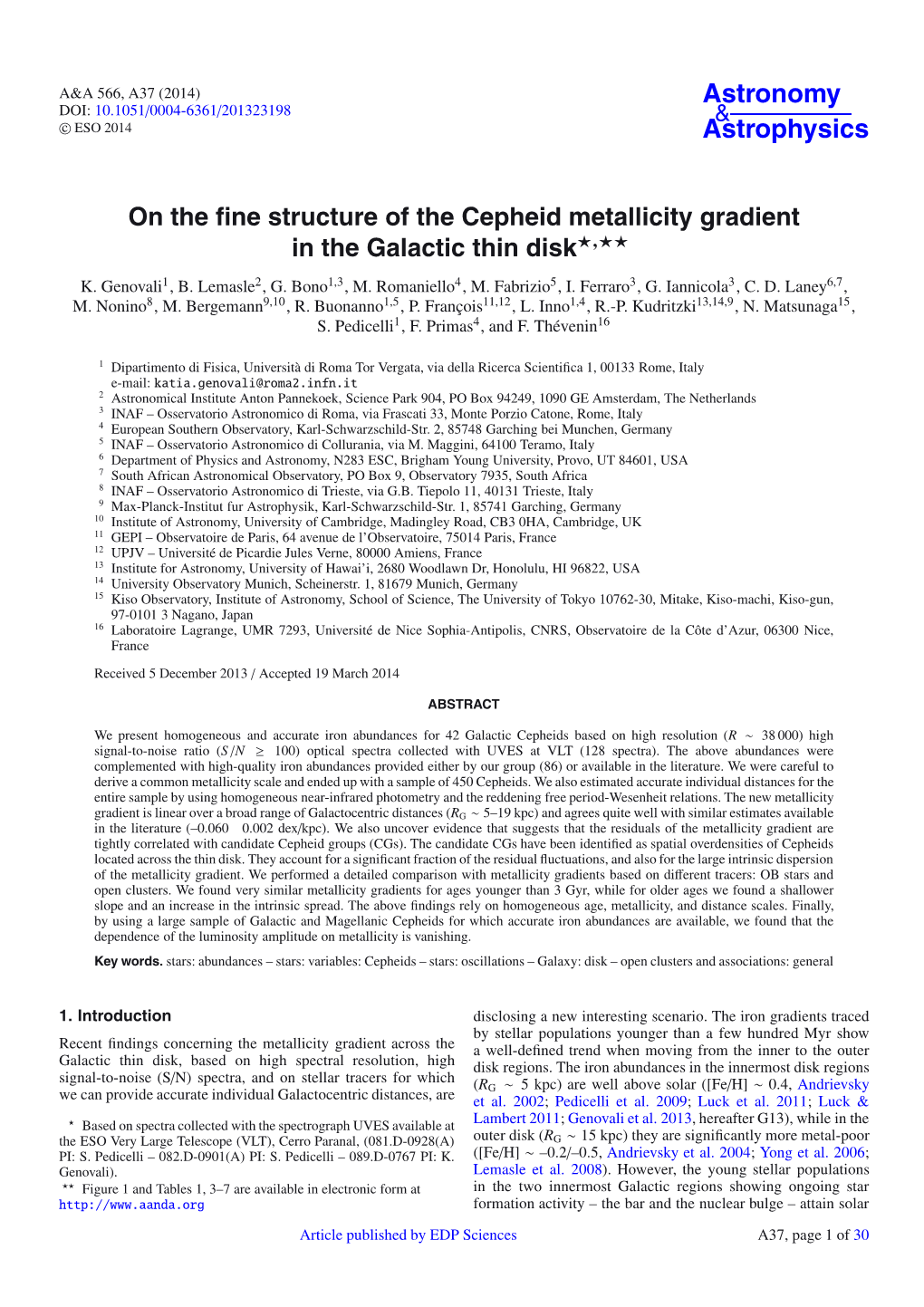 On the Fine Structure of the Cepheid Metallicity Gradient