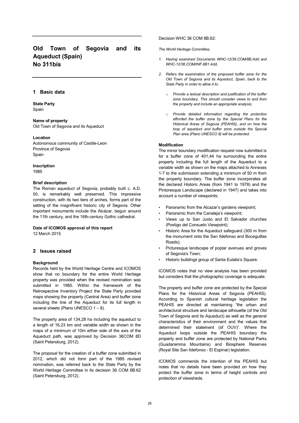 Advisory Body Evaluation (ICOMOS)