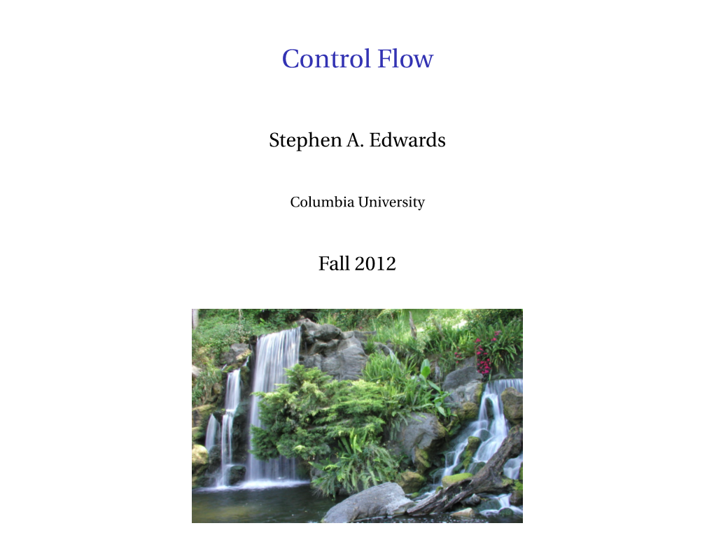 Control Flow