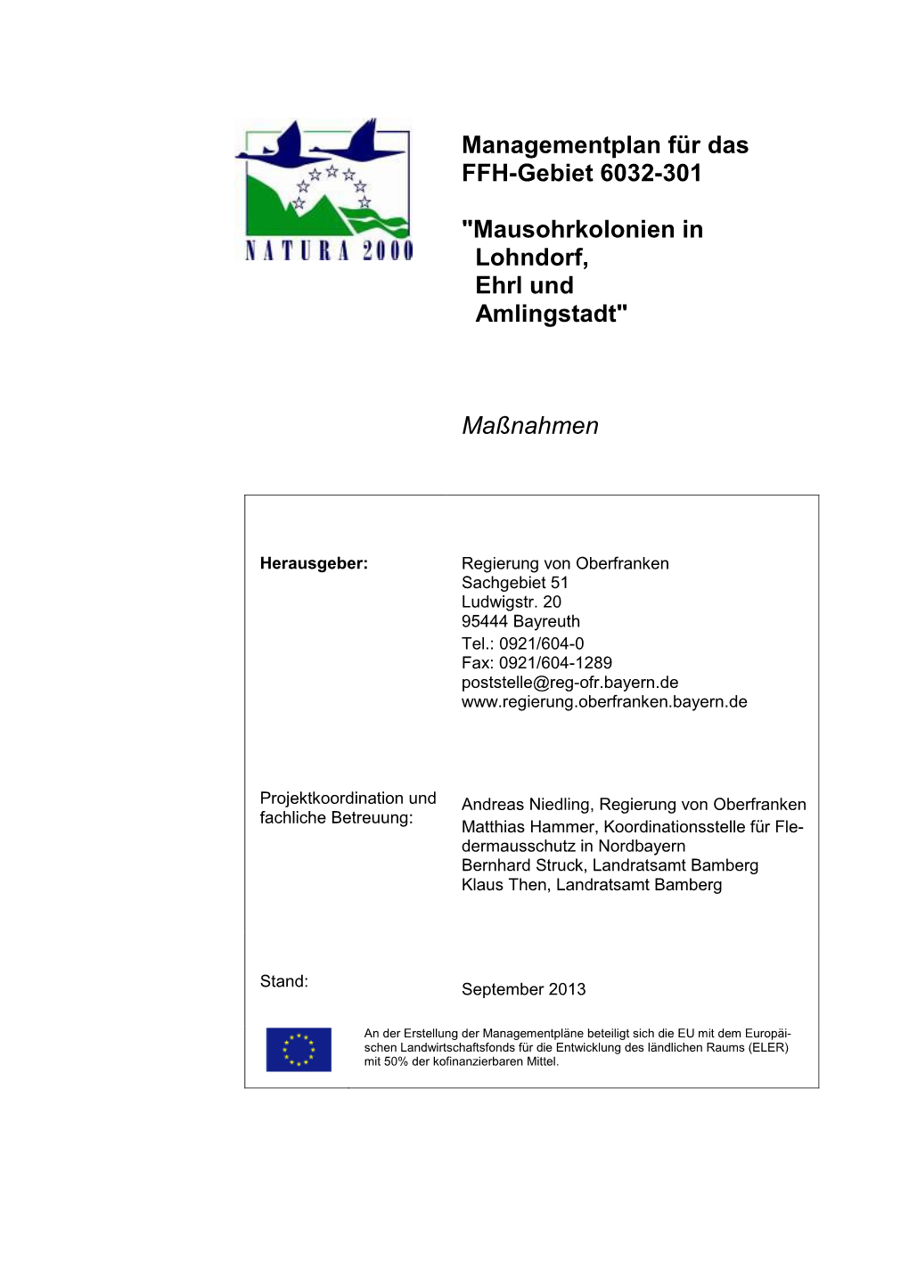 Natura 2000-Managementpläne in Oberfranken