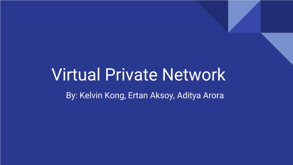 Virtual Private Network