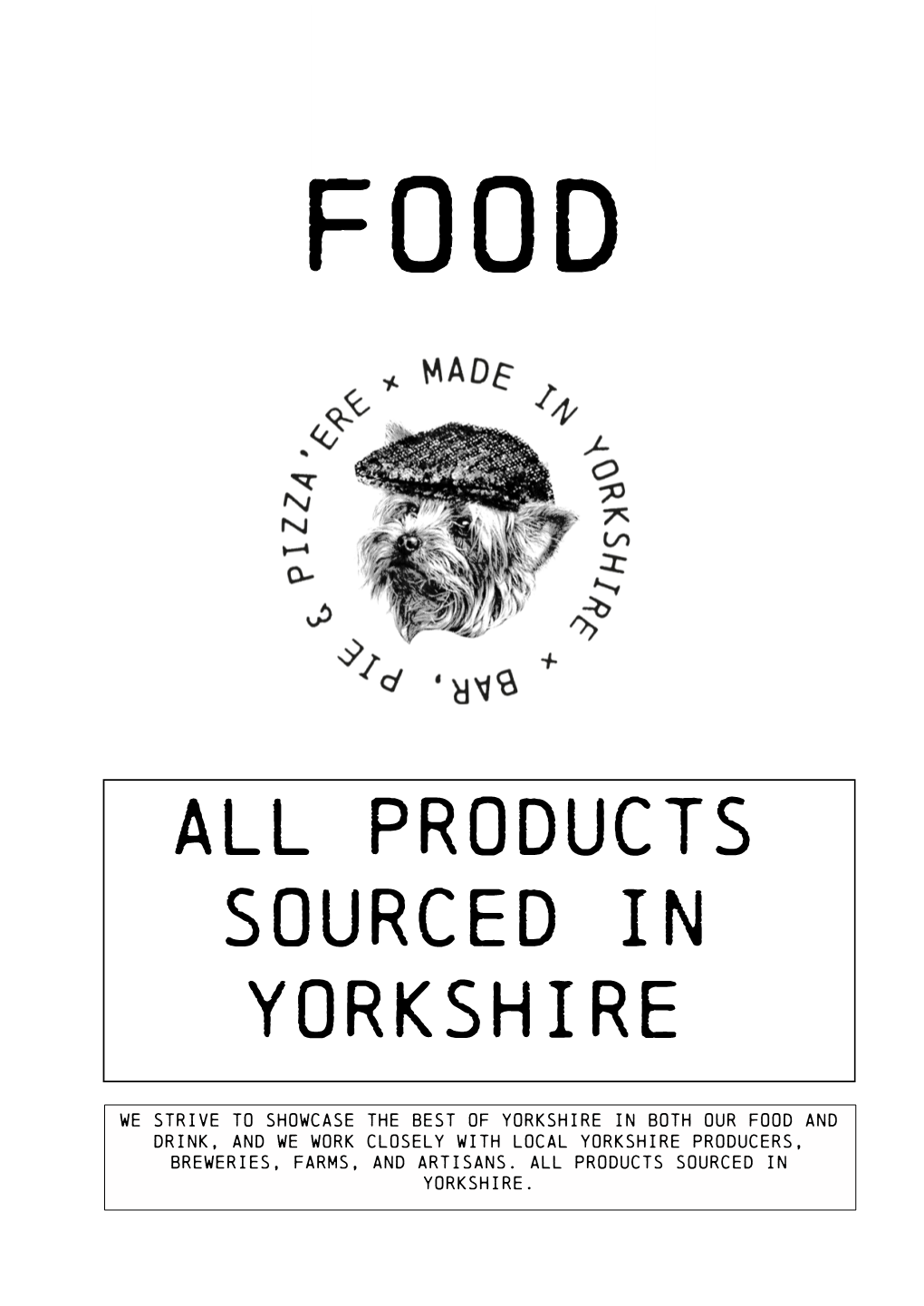 All Products Sourced in Yorkshire