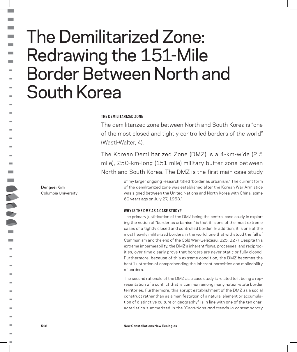 Redrawing the 151-Mile Border Between North and South Korea