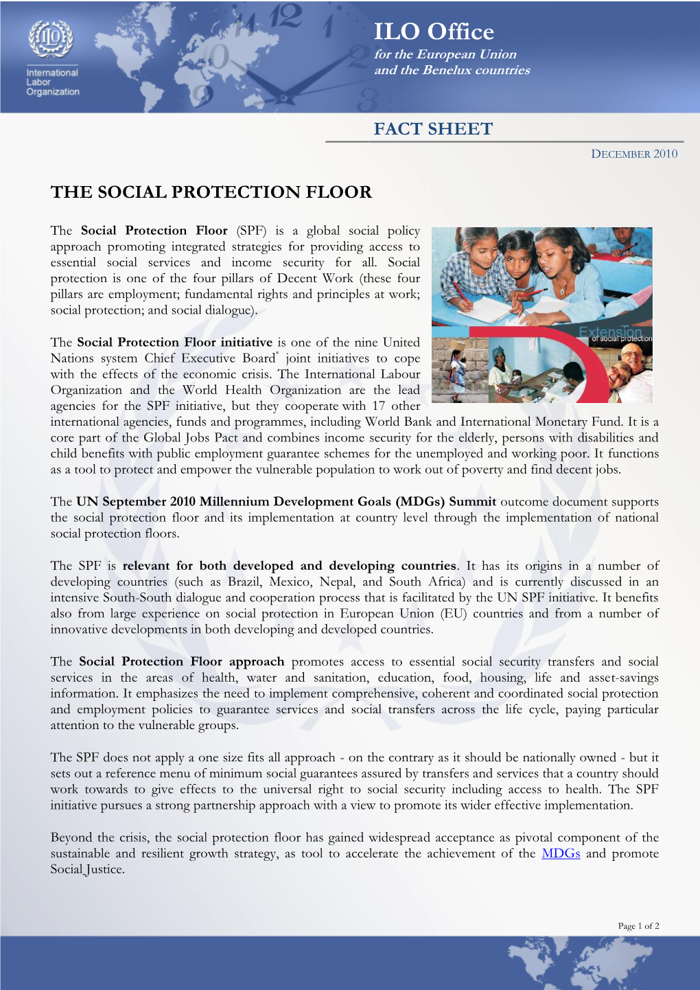 The Social Protection Floor