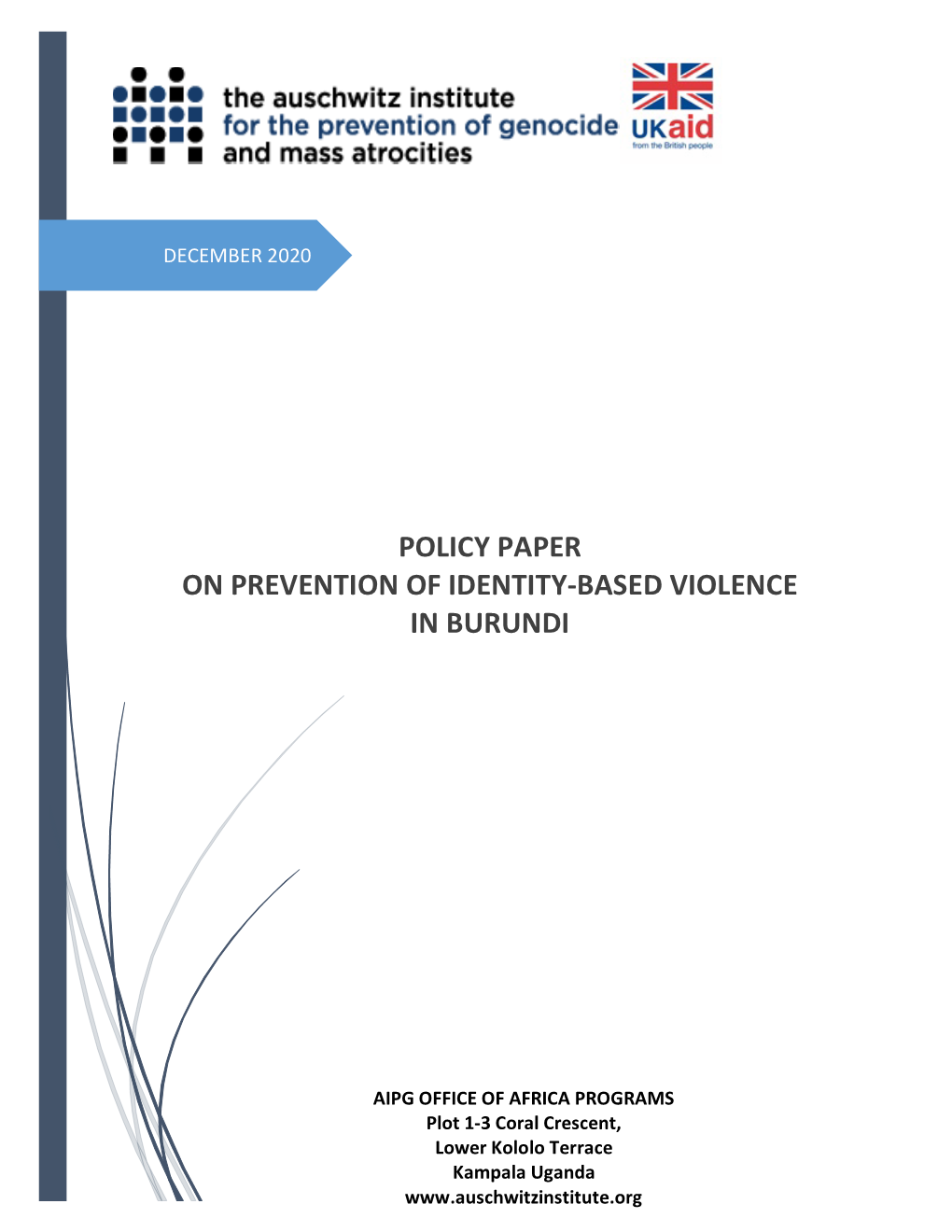 Policy Paper on Prevention of Identity-Based Violence in Burundi