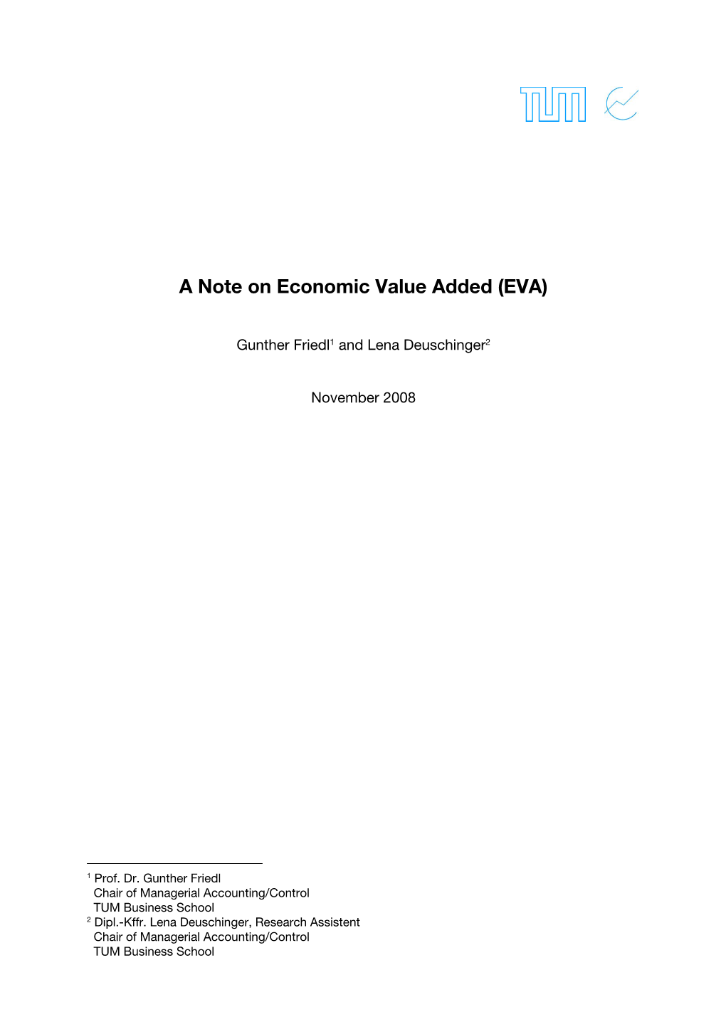 A Note on Economic Value Added (EVA)