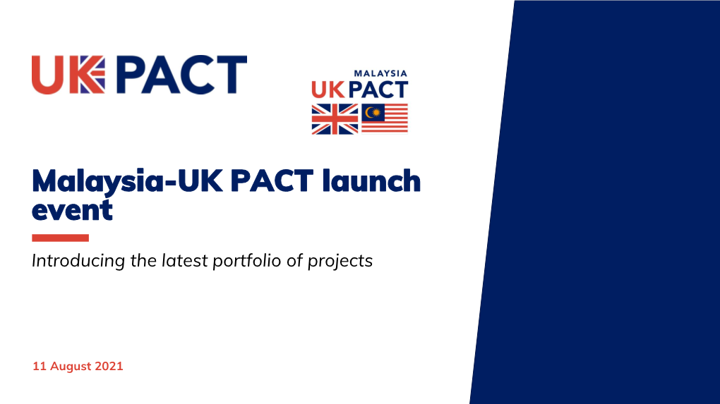Malaysia-UK PACT Launch Event
