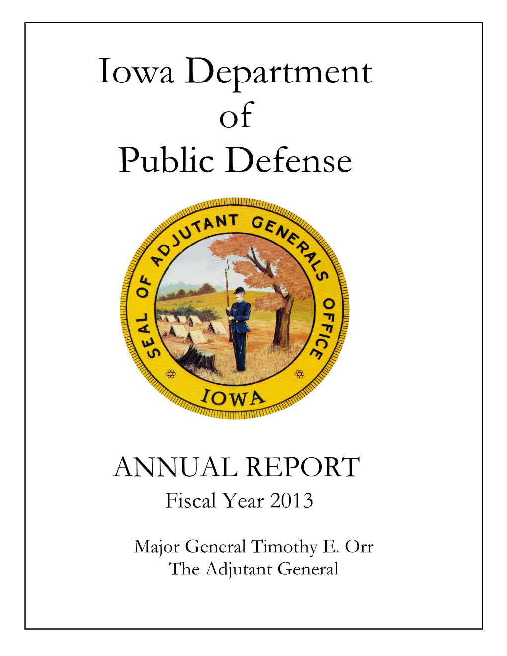 Fiscal Year 2013 Annual Report