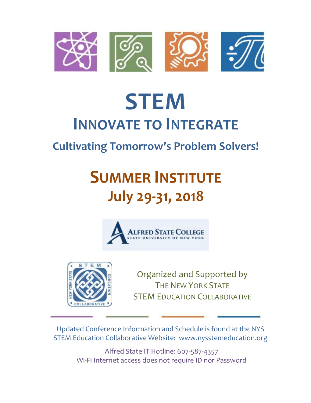 Updated FINAL 2018 NYS STEM Education Summer Institute