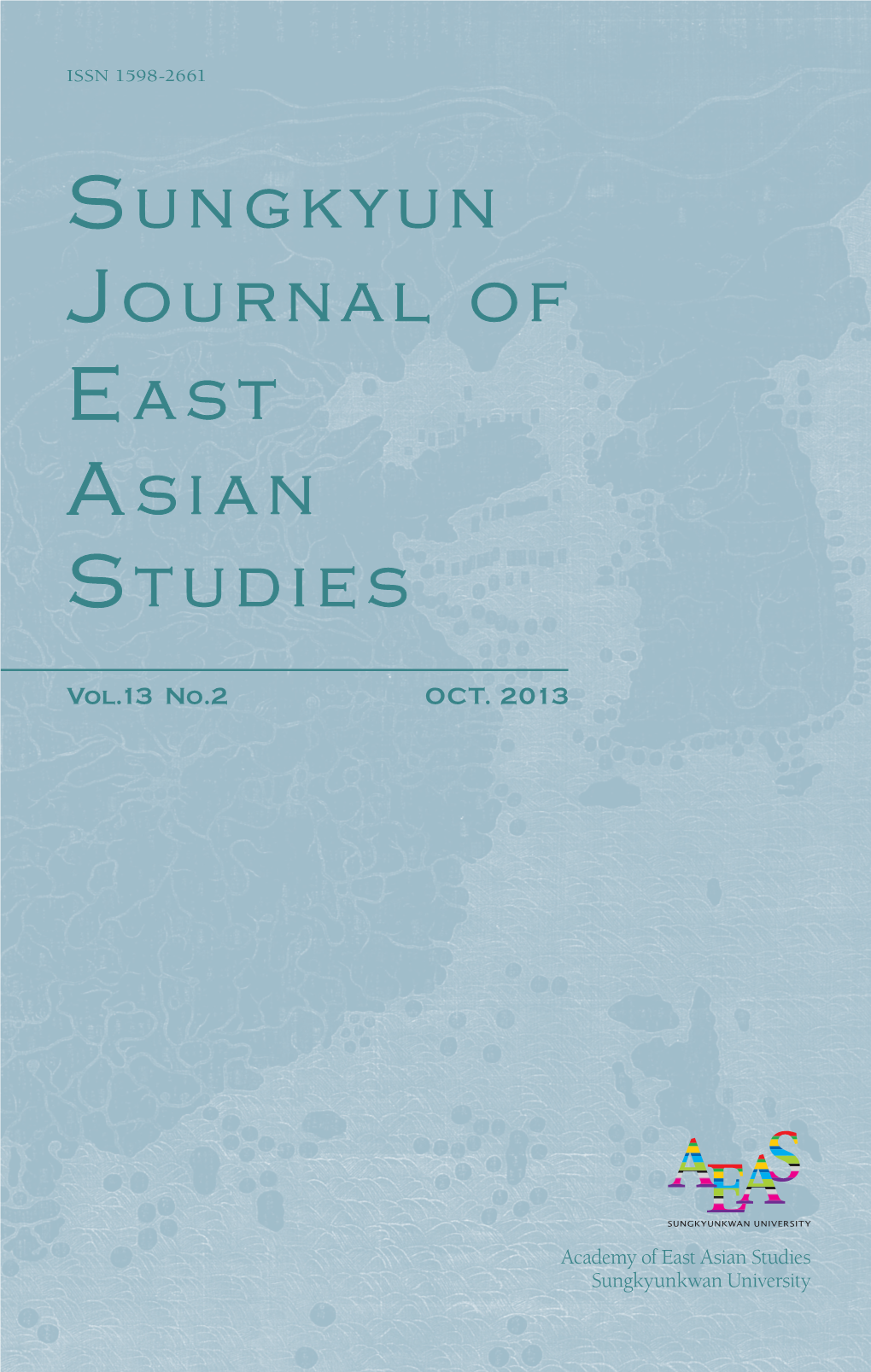 Journal of East Asian Studies Sungkyun