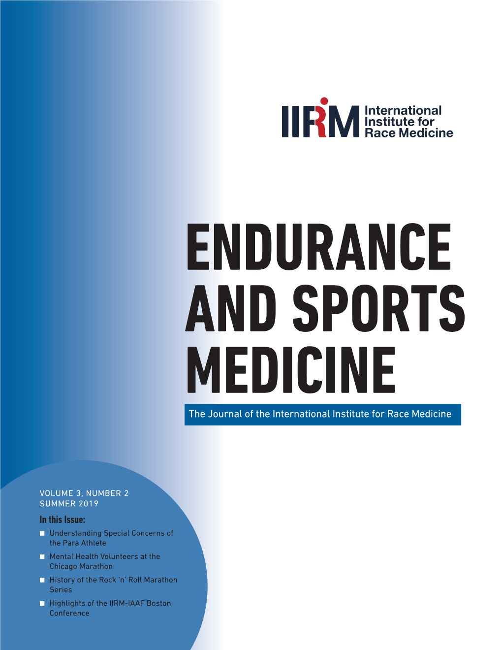 The Journal of the International Institute for Race Medicine in This