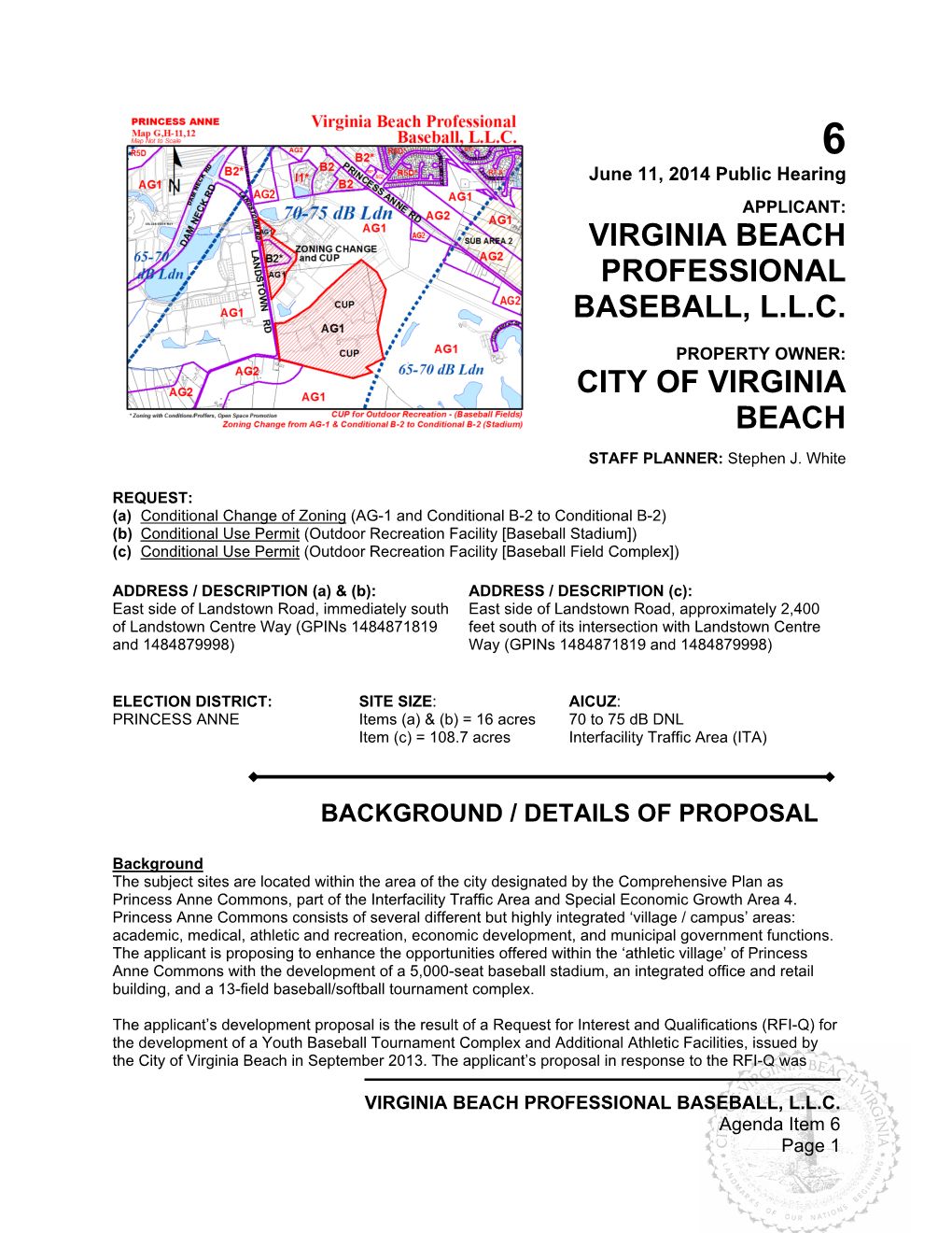 Virginia Beach Professional Baseball, L.L.C. City Of