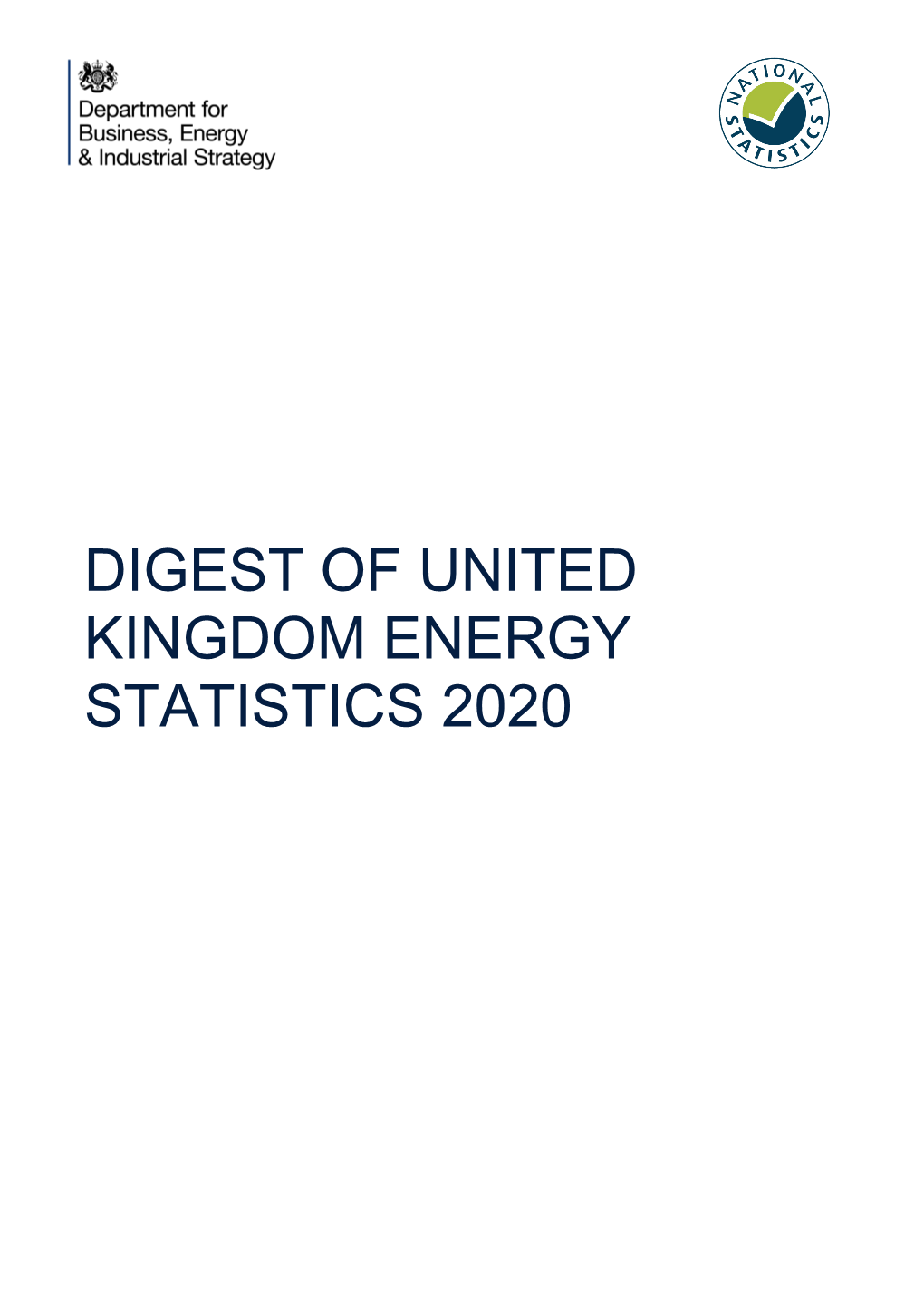 Digest of United Kingdom Energy Statistics 2020