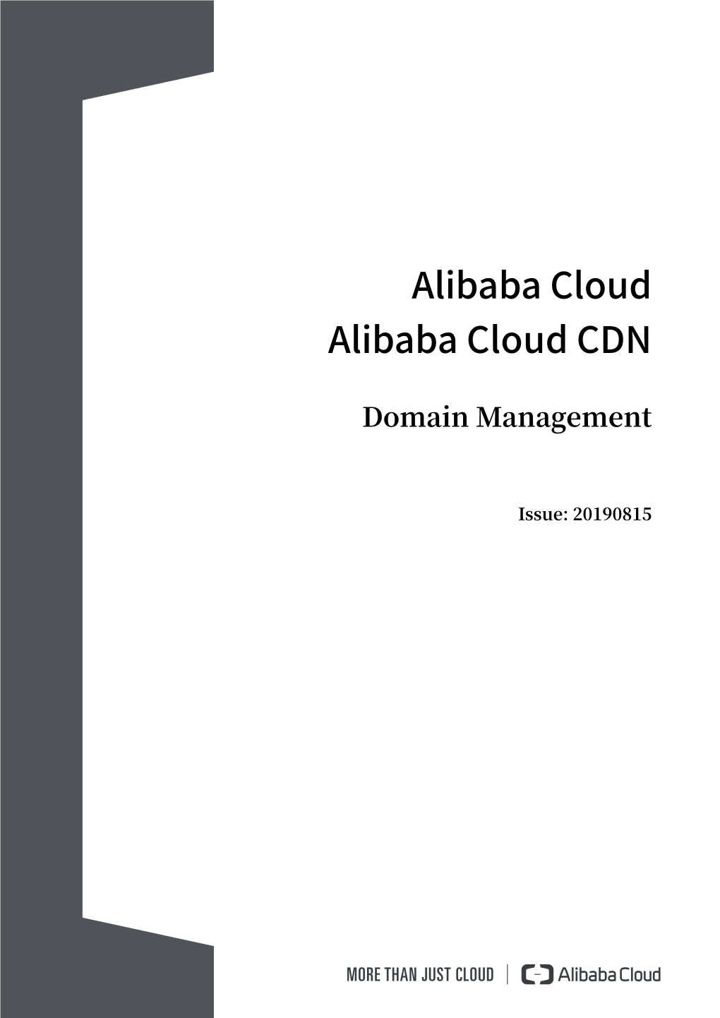 Alibaba Cloud Alibaba Cloud CDN