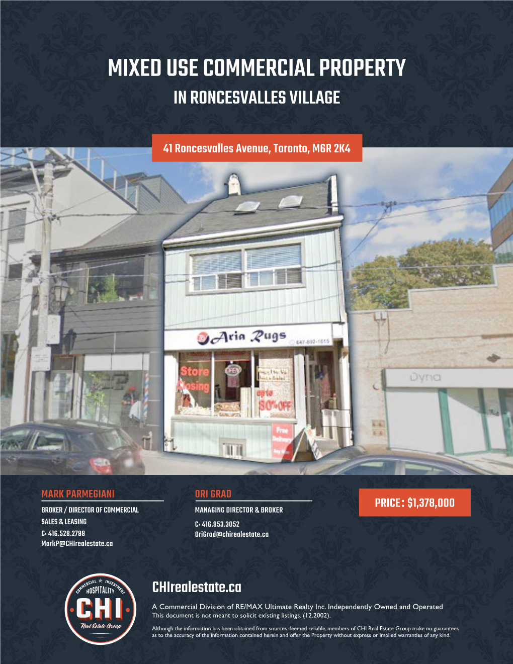 Mixed Use Commercial Property in Roncesvalles Village
