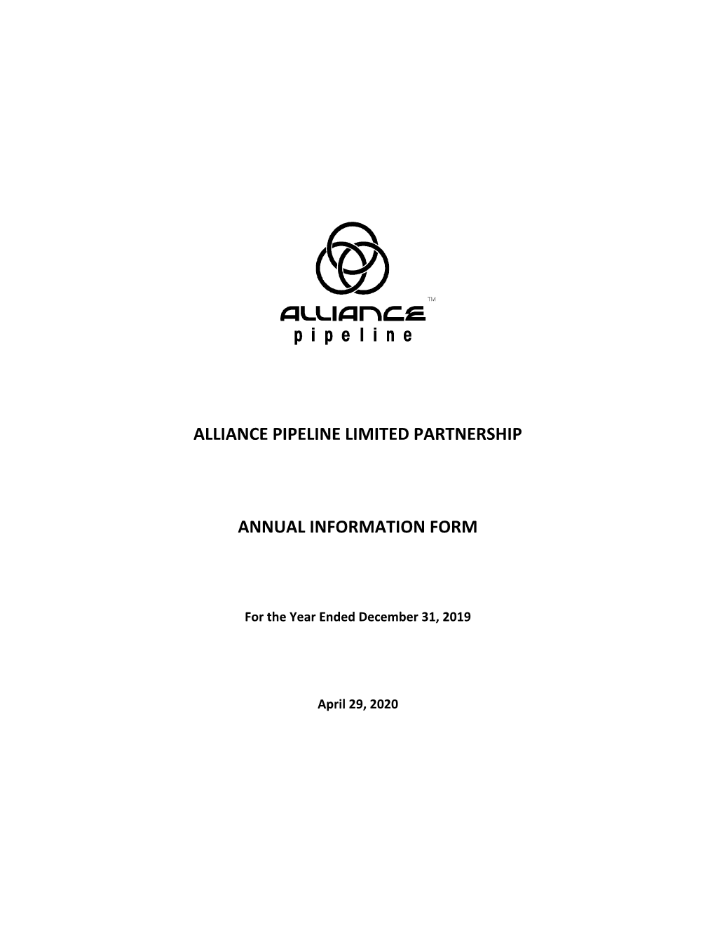 Alliance Pipeline Limited Partnership Annual