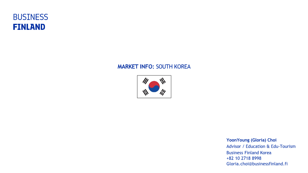 Market Info: South Korea