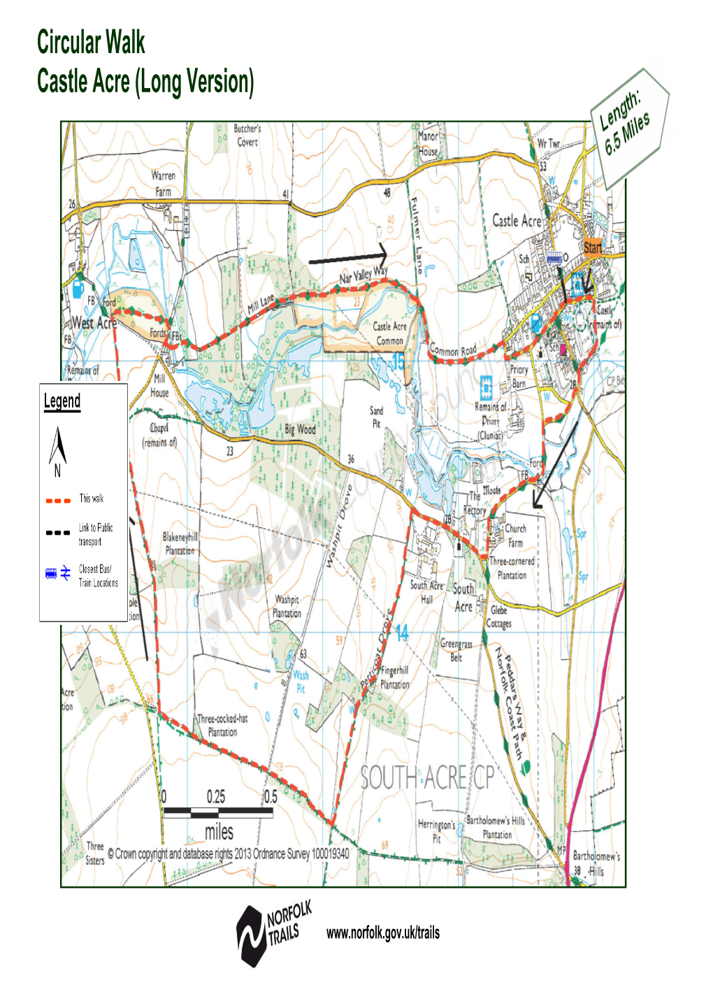 Circular Walk Castle Acre (Long Version)