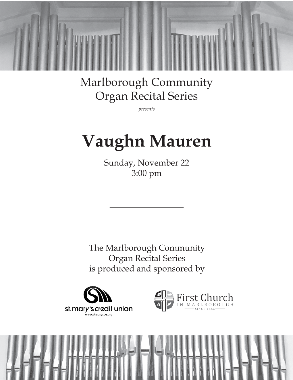November Organ Recital