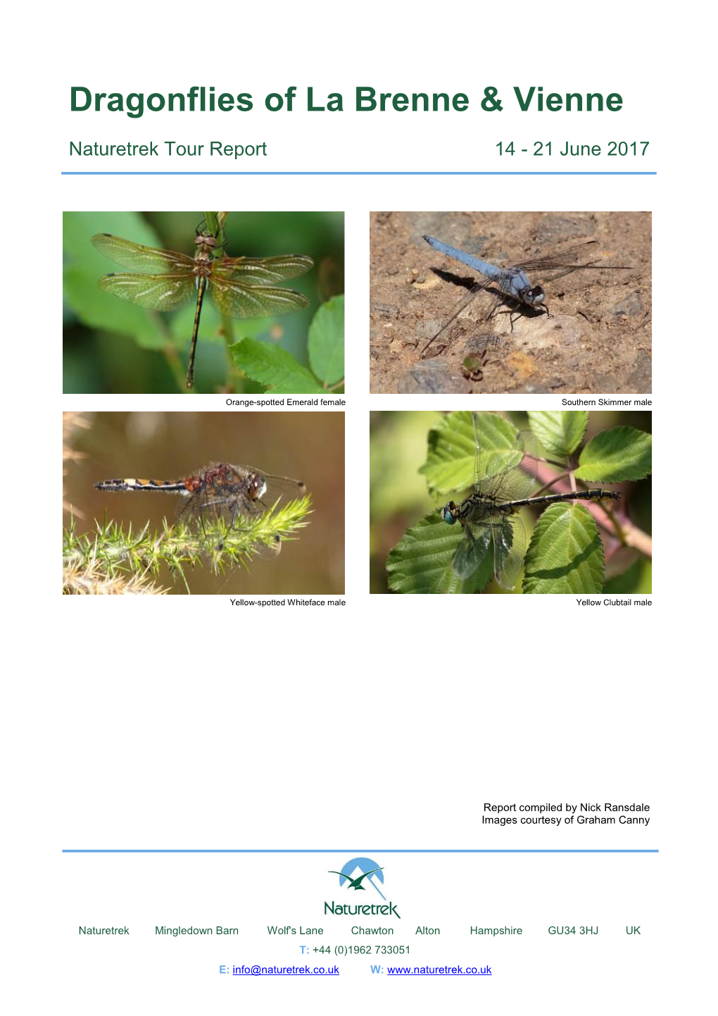 Dragonflies of La Brenne & Vienne