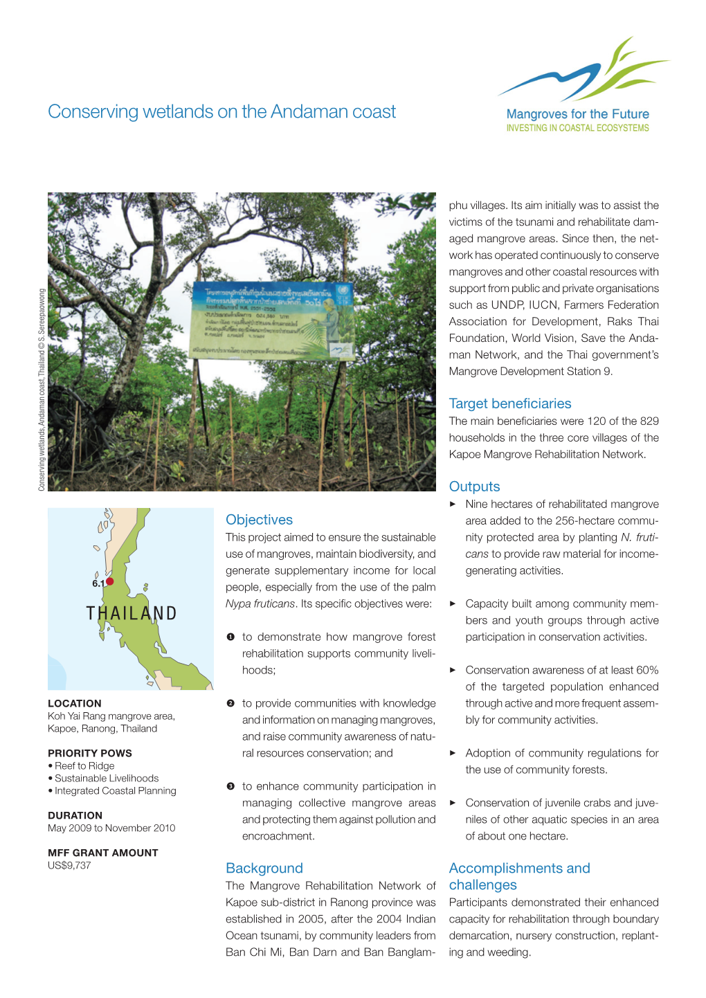 Conserving Wetlands on the Andaman Coast