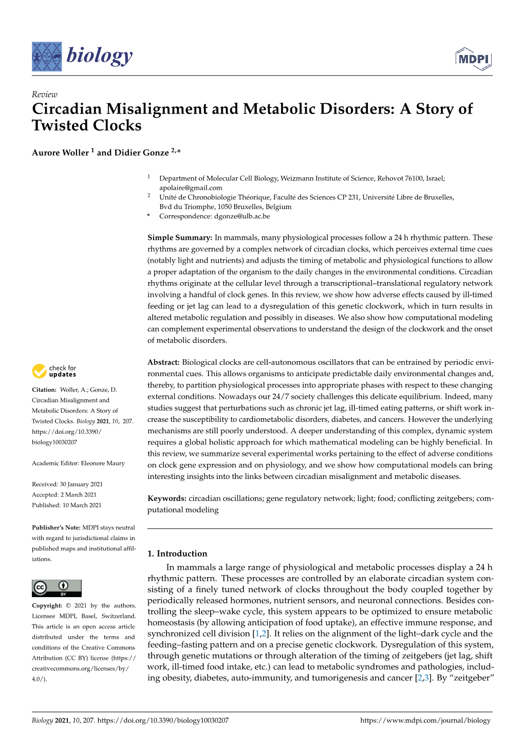 Circadian Misalignment and Metabolic Disorders: a Story of Twisted Clocks