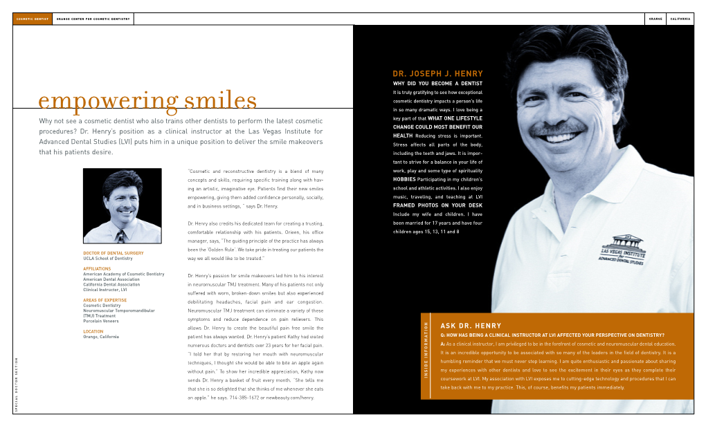 Empowering Smiles Cosmetic Dentistry Impacts a Person’S Life in So Many Dramatic Ways