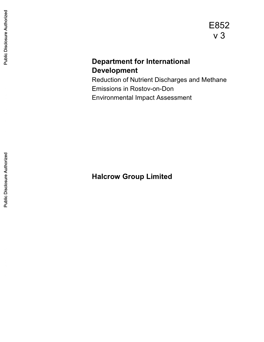 World Bank Document