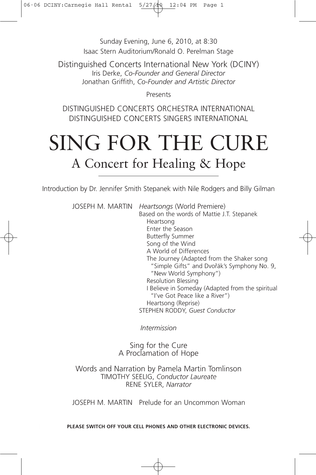 Carnegie Hall Rental 5/27/10 12:04 PM Page 1