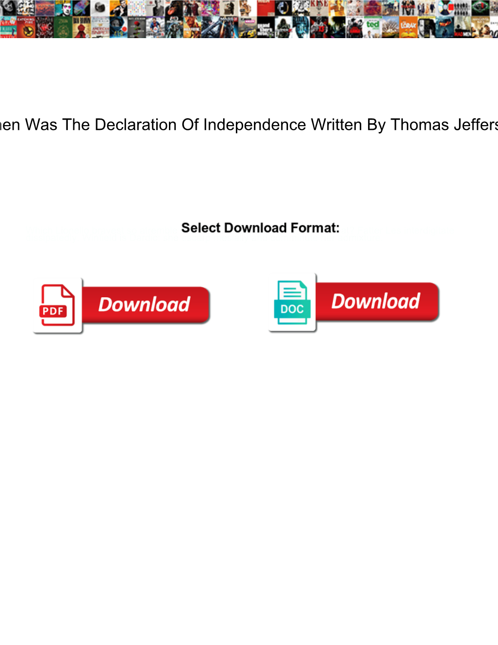 When Was the Declaration of Independence Written by Thomas Jefferson