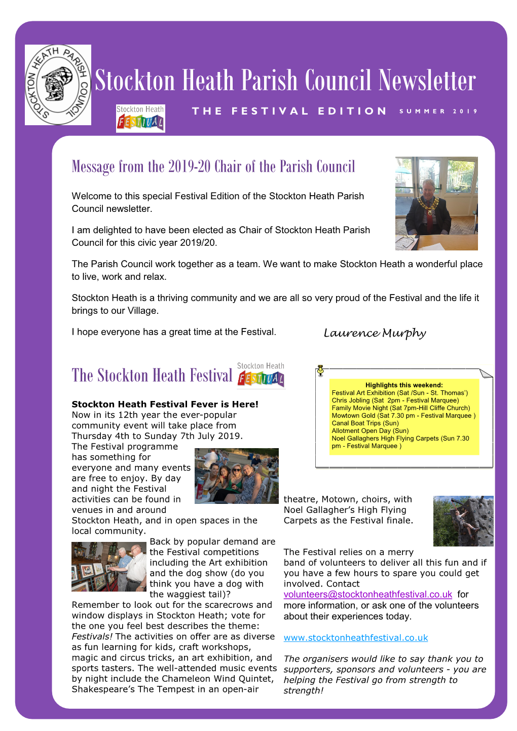Stockton Heath Parish Council Newsletter