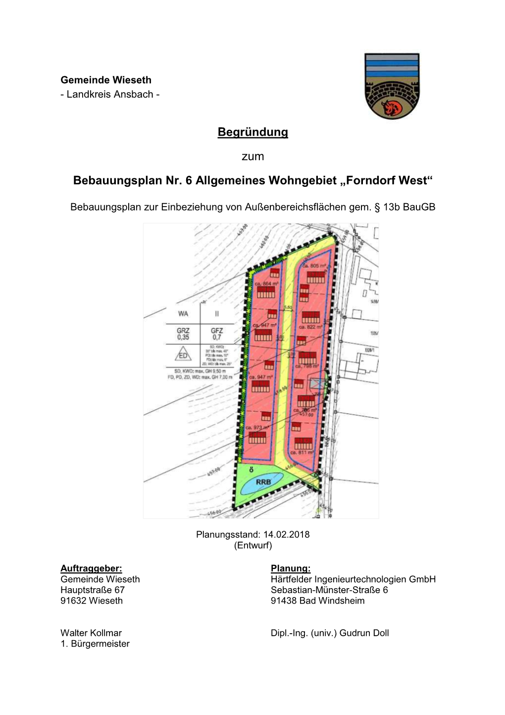 2018-02-14 Begründung B-Plan Nr. 6 WA Forndorf