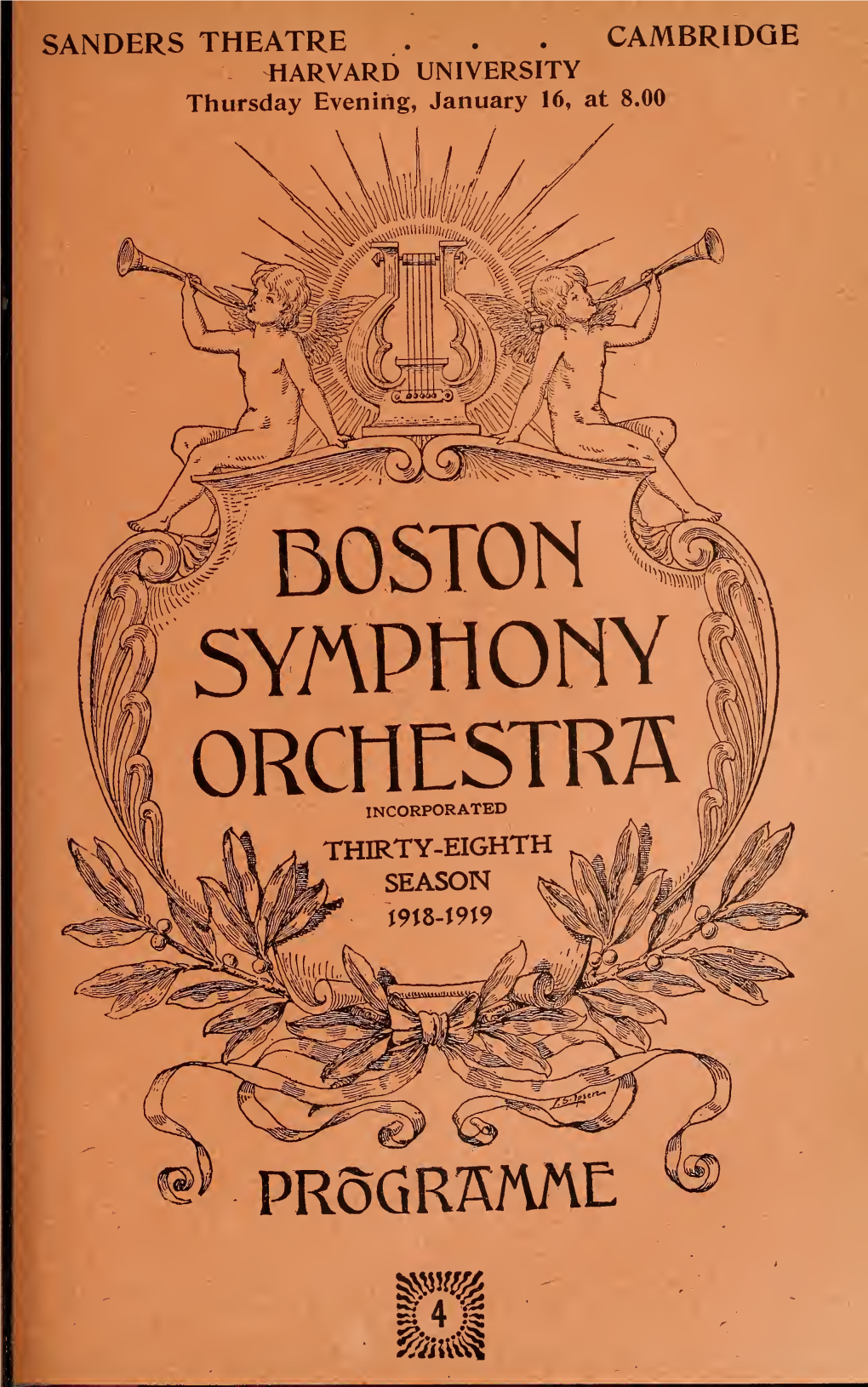 Boston Symphony Orchestra Concert Programs, Season 38,1918
