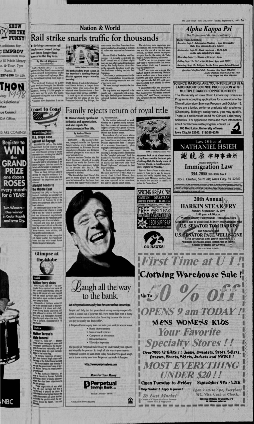 Daily Iowan (Iowa City, Iowa), 1997-09-09