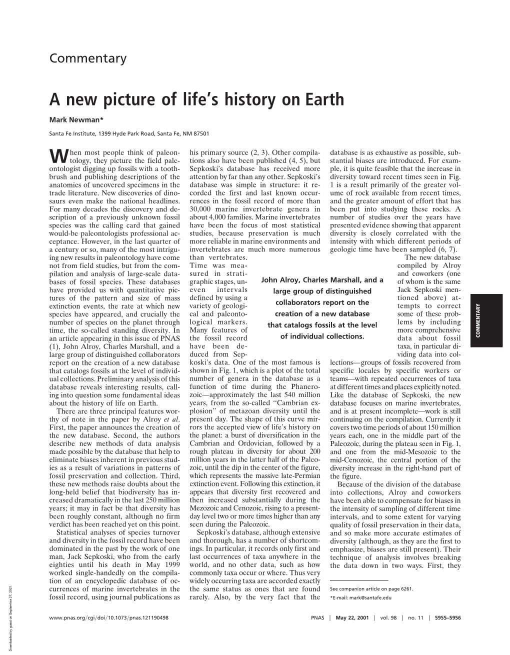 A New Picture of Life's History on Earth