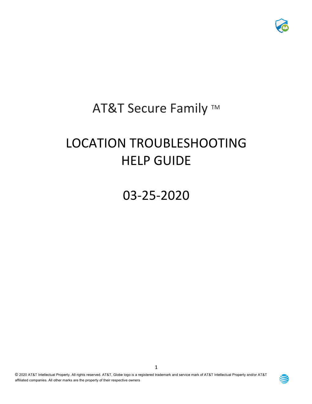 AT&T Secure Family TM LOCATION TROUBLESHOOTING HELP