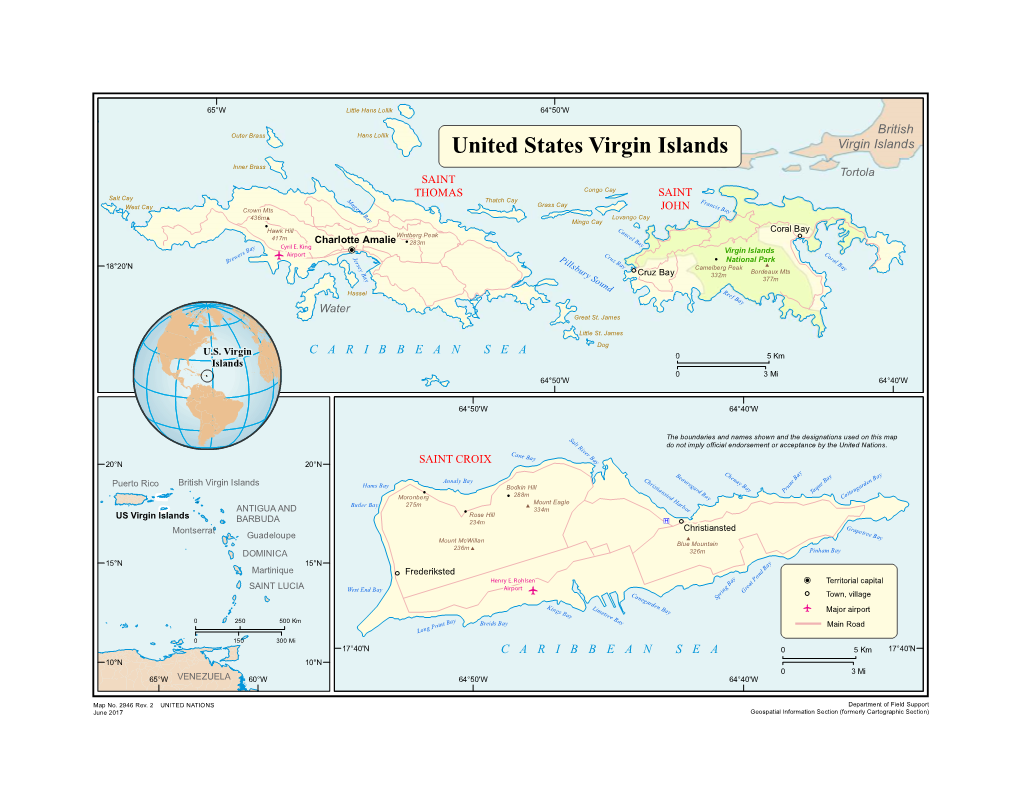 United States Virgin Islands Virgin States United Annaly Bay Mount Mcwillan ! SAINT