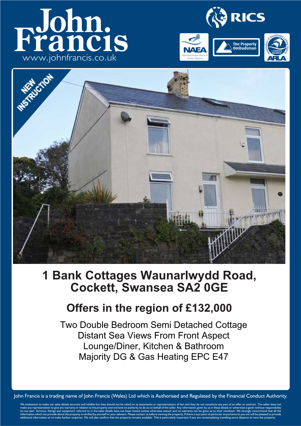 1 Bank Cottages Waunarlwydd Road, Cockett, Swansea SA2