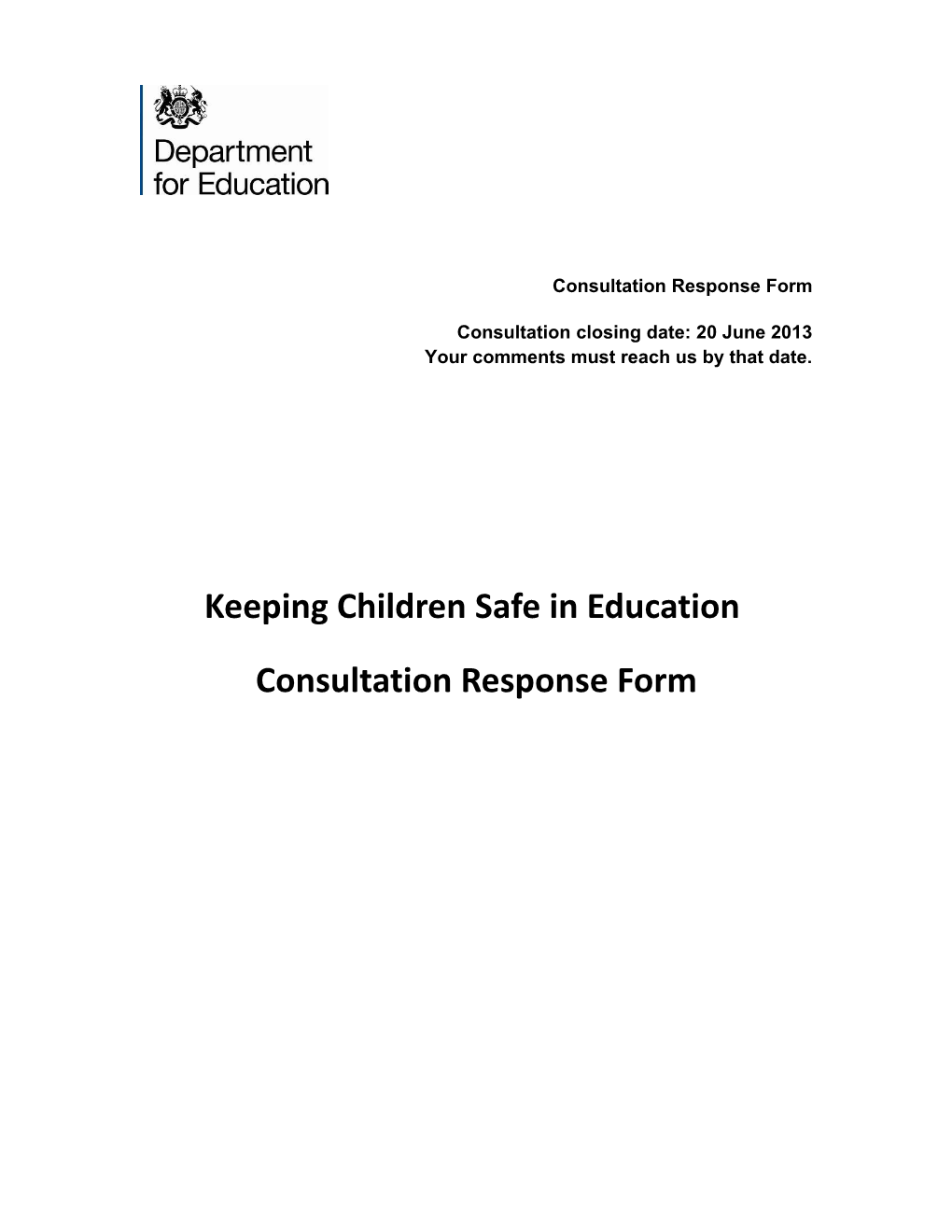 Keeping Children Safe in Education