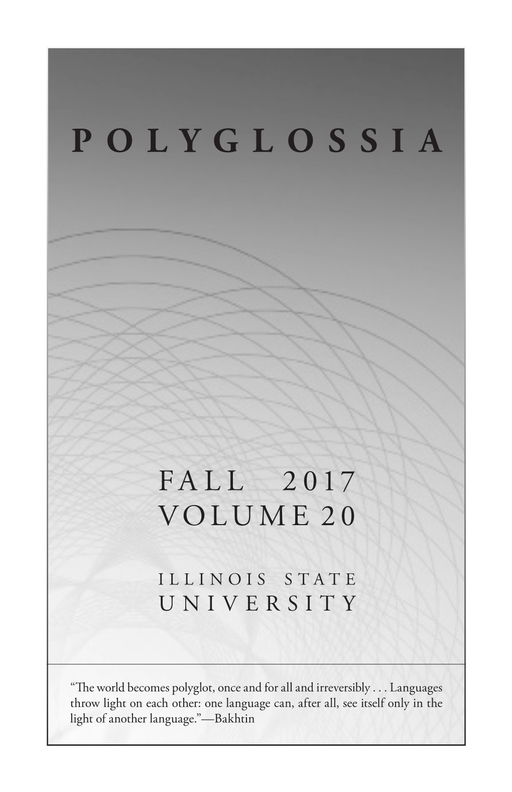 Polyglossia 2017 Fall