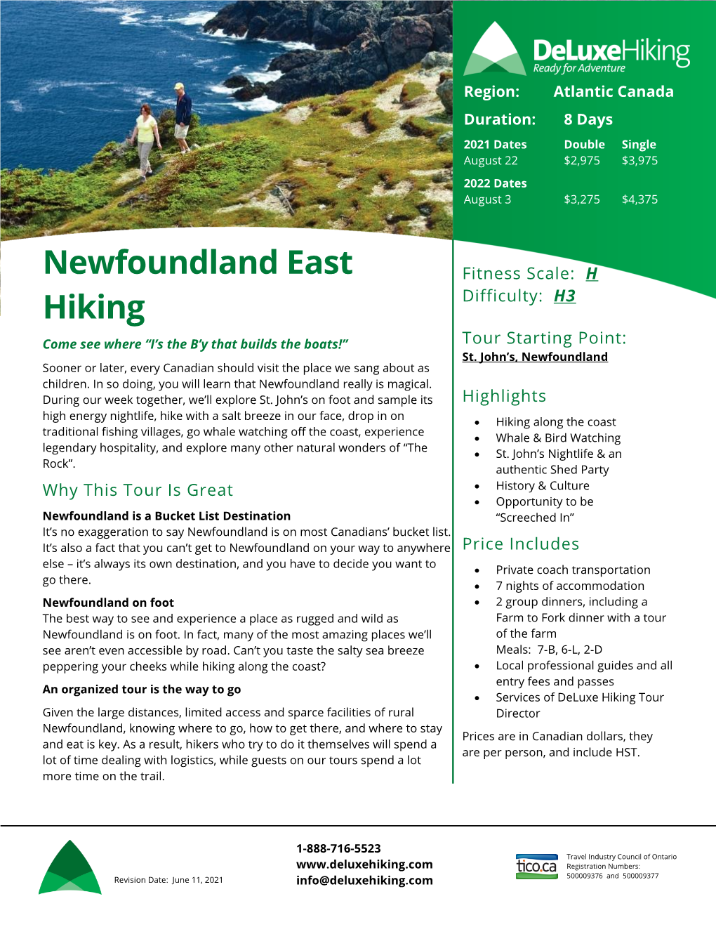 Newfoundland East Hiking