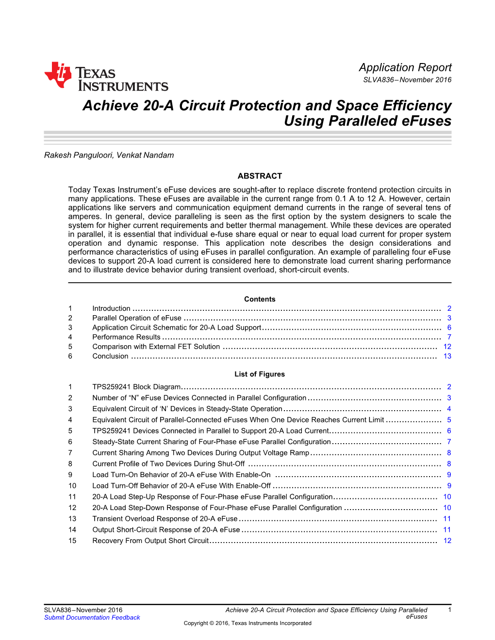 Achieve 20-A Circuit Protection and Space Efficiency Using Paralleled Efuses